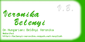 veronika belenyi business card